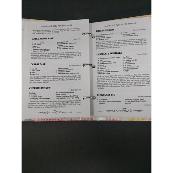 Thyme in Morman Lake Arizona Kitchens Cookbook Fire Department Auxiliary 2010 - Picture 14 of 16